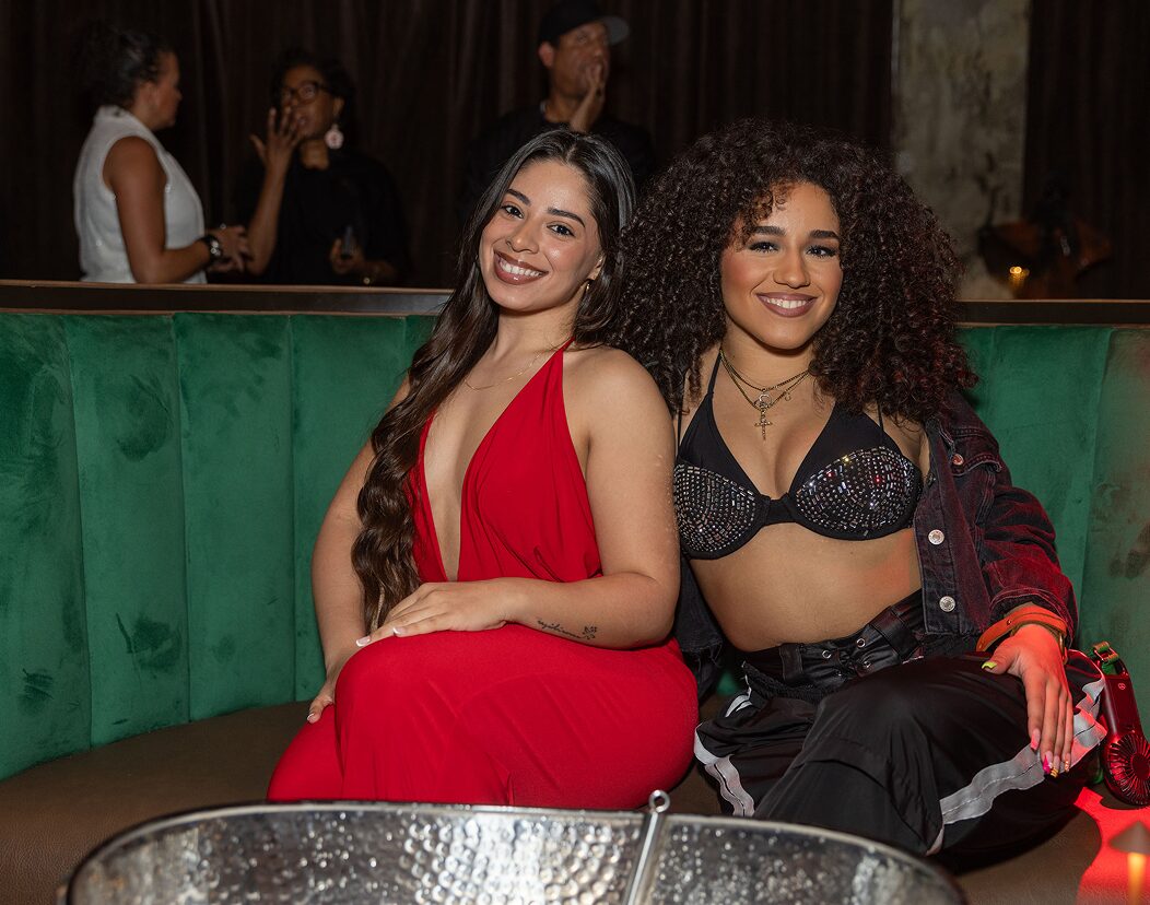 Candid portrait of guests smiling together