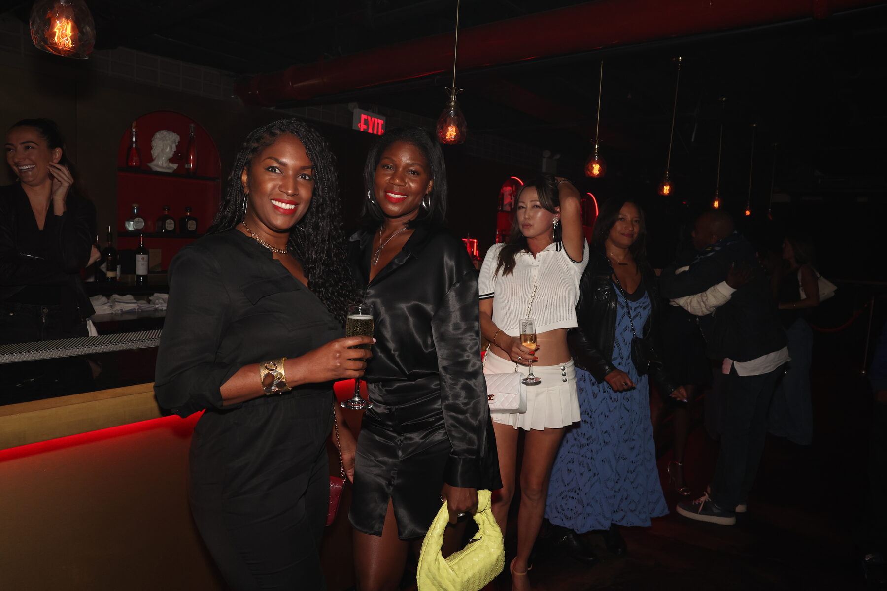 Group of guests at the bar